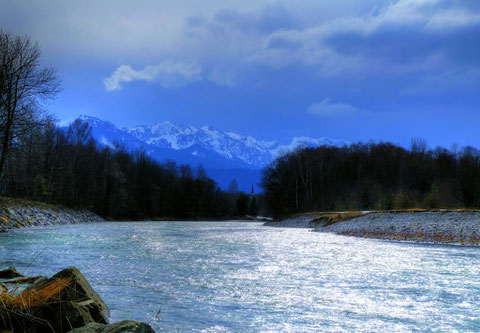 Die Isar bei Lenggries