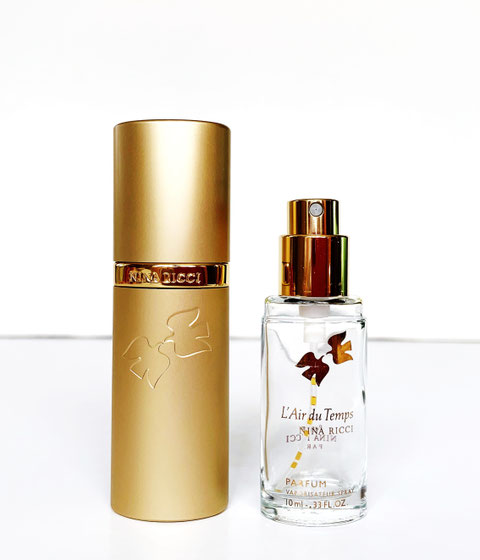 L'AIR DU TEMPS - VAPORISATEUR DE SAC PARFUM 10 ML, ET SA RECHARGE SORTIE