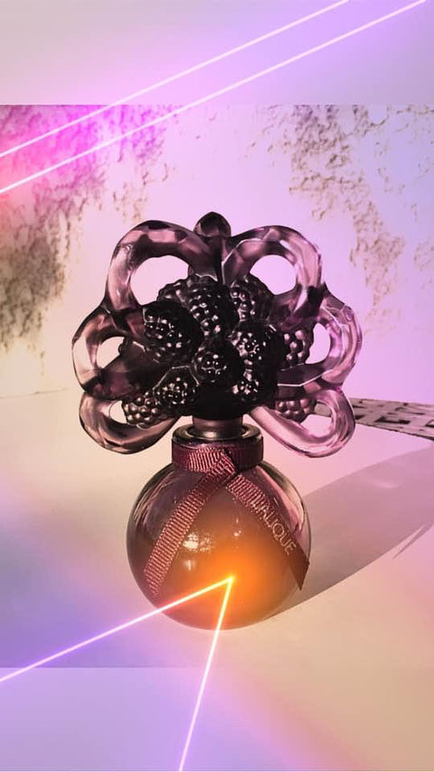 LALIQUE - AMETHYST : EXTRAIT PARFUM  - FLACON EN CRISTAL LALIQUE NUMEROTE - PHOTO ANNICK AUGU