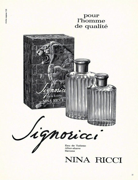 ANCIENNE PUBLICITE POUR LA LIGNE SIGNORICCI