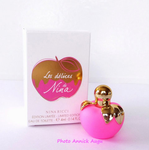 2016 - SORTIE DE LA MINIATURE LES DELICES DE NINA : EDITION LIMITEE EAU DE TOILETTE 4 ML (VENDUE DANS LES DUTY FREE UNIQUEMENT)