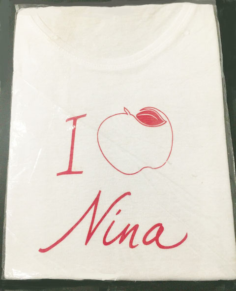 NINA RICCI : TEE-SHIRT I LOVE NINA, OFFERT LORS DU LANCEMENT DE NINA
