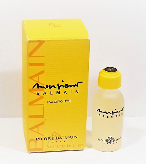 MONSIEUR BALMAIN - MINIATURE EN VERRE DEPOLI : EAU DE TOILETTE 5 ML
