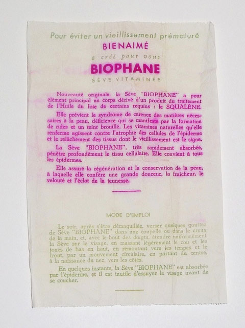 BIENAIME PARIS : NOTICE INFORMATIVE JOINTE DANS LA BOÎTE