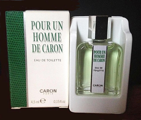 POUR UN HOMME DE CARON : EAU DE TOILETTE 4,5 ML - MINIATURE RECENTE