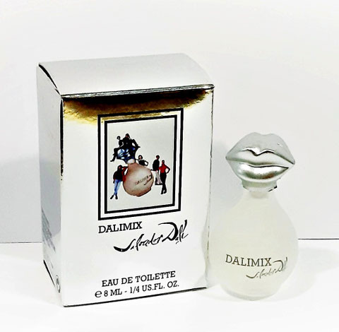DALIMIX - EAU DE TOILETTE 8 ML : FLACON EN VERRE PATINE, BOUCHON ARGENT BRILLANT, BOÎTE ARGENTEE