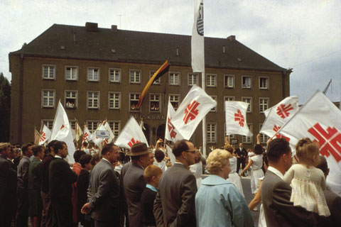 23. Juli 1961 - Turnfest in Schweinfurt - Umzug in der Luitpoldstraße