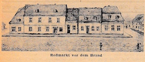 Roßmarkt vor dem Brand 1892