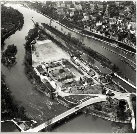 Main und Maininsel in den 1950ern - Danke an Peter Hösel