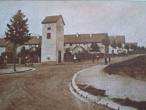 Benno-Merkle-Straße - 1920, nach Fertigstellung der Häuserreihen