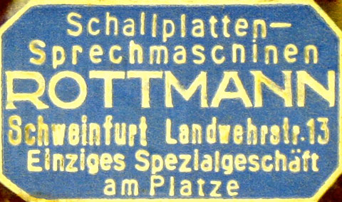 Alte Reklame von Rottmann