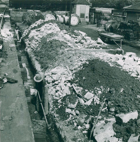 Errichtung Stützmauer f. neue Gleisanlage