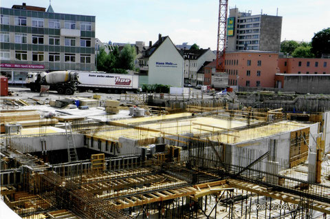 Bau der Tiefgarage Kunsthalle 2012