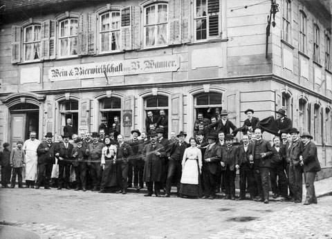 Am selben Ort 1903 - Wein- & Bierwirtschaft Viktor Wanner