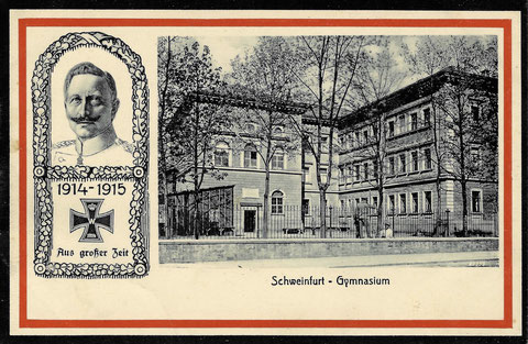 Celtis-Gymnasium zu Beginn des Ersten Weltkriegs
