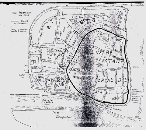 Erste Stadtmauer vor dem Stadtverderben (bis 1437)