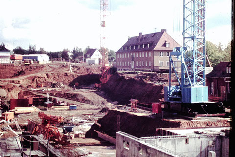September 1974 - Baustelle Leopoldina-Krankenhaus - Danke an Christel Feyh - Foto Helmut Feyh