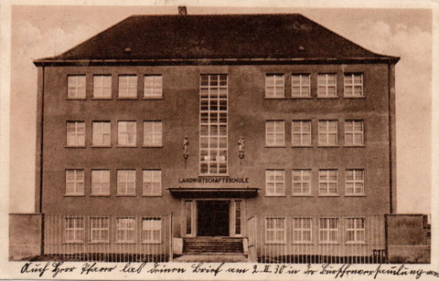 Landwirtschaftsschule mit Hauswirtschaftlicher Abteilung, Lange Zehntstraße 25 ca 1929/30