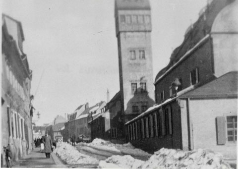 Winterlandschaft am Zeughaus in der Vorkriegszeit