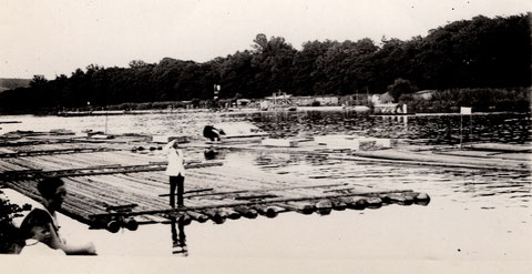 Flößer am Main vor 1940