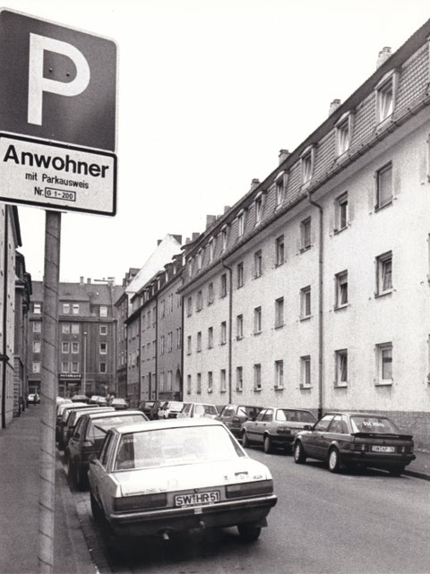 Bauschstraße in den 1990ern