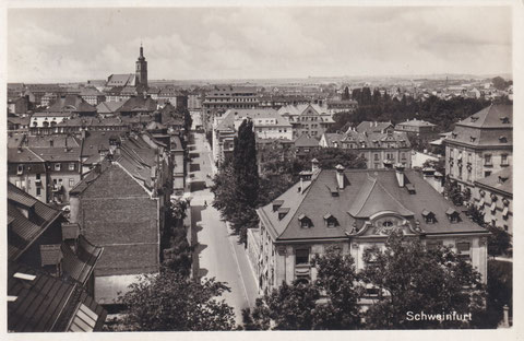 Blick durch die Wilhelmstraße in den 1930ern
