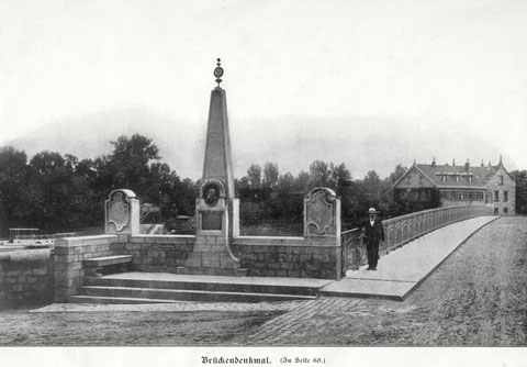 Das Denkmal Theodor Fischers im Jahr 1904