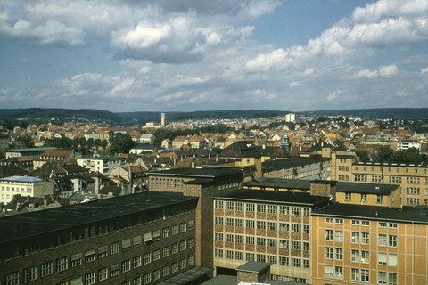 26. August 1962 -  Blick in Richtung Innenstadt