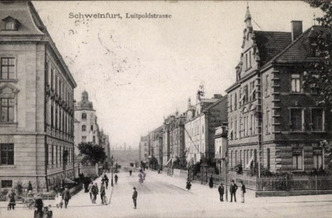 Blick in die Luitpoldstraße Anfang des 20. Jhdts.