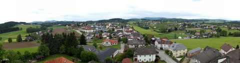 Panorama 22 Meter über dem Stehrerhof (Zum vergrößern auf Bild klicken!)