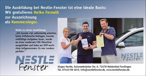 Personal-Anzeigenwerbung für Handwerksbetrieb in Waldachtal. Gesamtkonzept Rainer Sturm