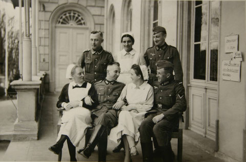 Hotel Charlotte in den 1940ern als Lazarett: Quelle Frau Spinger 17.05.2018