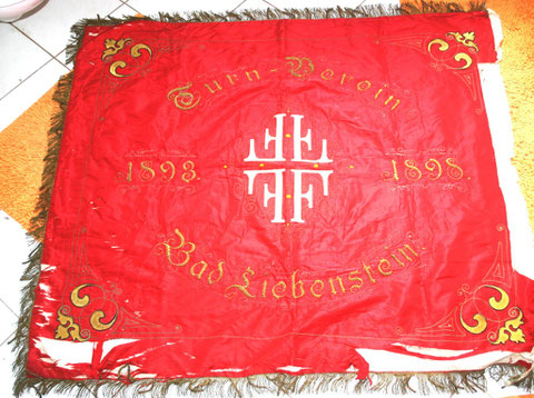 Fahnenweihe 1989 des Turnverein Germania, gegründet 1893 - FFFF - Frisch Fromm Froh Frei - Besitz W.Malek