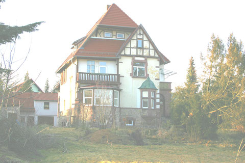 Dr. Külz-Straße 10, Forstvilla von Süden aufgenommen - Zustand Februar 2012