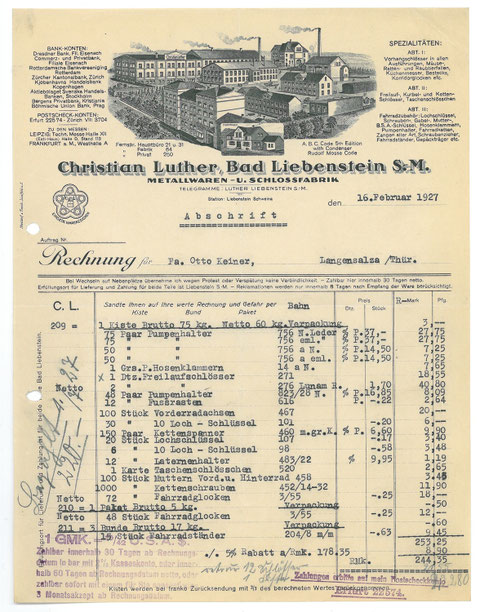 Sammlung Christian Luther - Ururenkel des Firmengründers