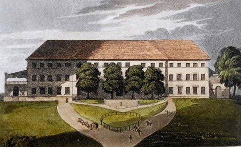 Umgebautes Fischern'sches Schloss um 1810 - Archiv V.Henning