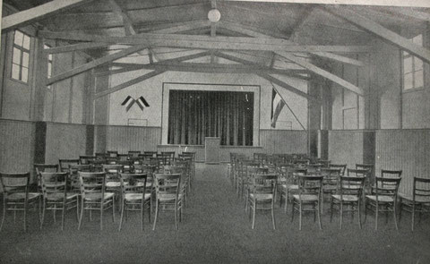 Inneres der Aula 1933