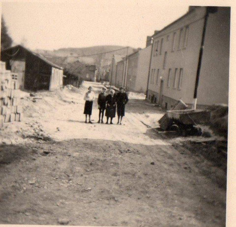 Blick die Rohstraße hinunter - Aufnahme 1955 Archiv L. Abendroth 