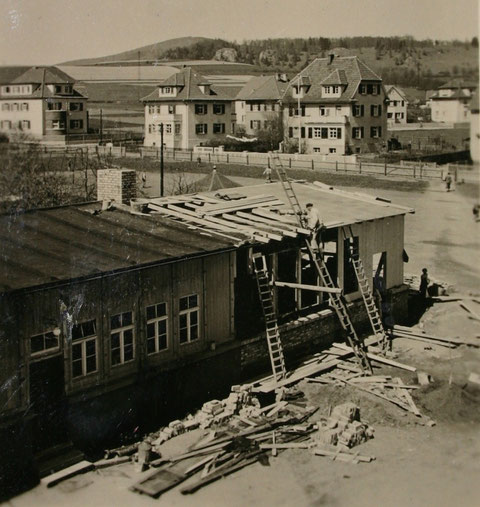 Turnhallenanbau - Aufnahme Pfingsten 1938