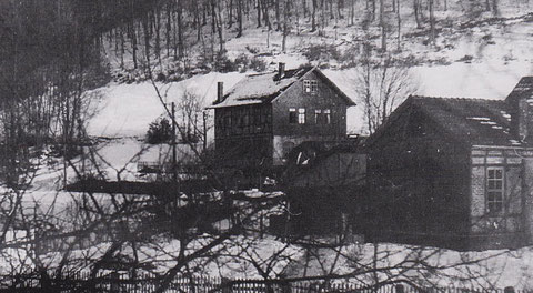 Untere Schleifkotte von David Malsch, rechts Schleifkotte von Jung und Dittmar - aus Altensteiner Blätter 1994 von Gernot Malsch