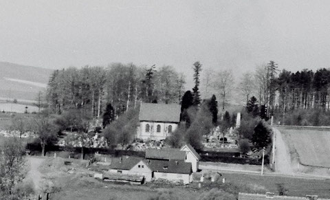 Friedhof und Totenwärterhaus 1970ger - Sammlung Jörg Bodenstein