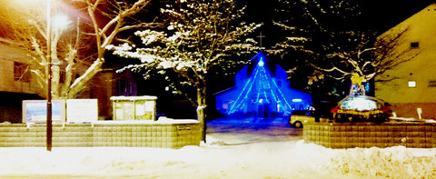 カトリック　教会　千歳　christmas hokkaido church