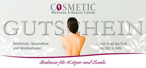 Der Gutschein des Cosmetic Wellness & Beauty Center