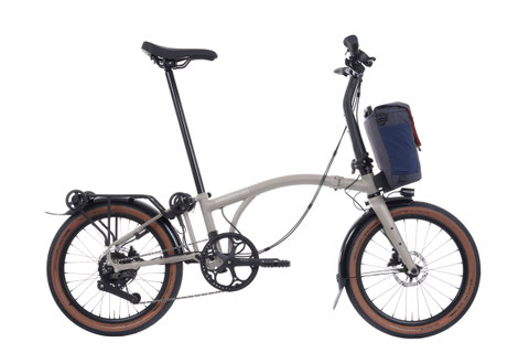 Velo Nürnberg Faltrad E-Bike Brompton Electric e-Motiq G Line Traildust White