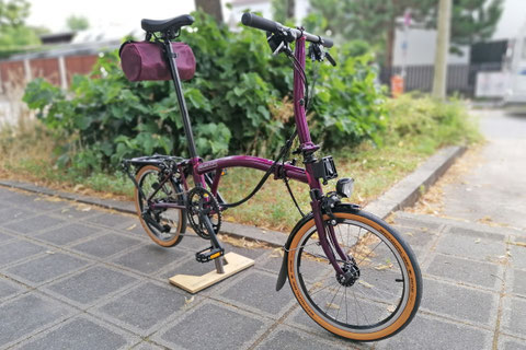 Velo Nürnberg Faltrad Brompton C Line Amethyst Lacquer