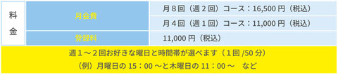 スモールジム・ダイエット相模原料金表