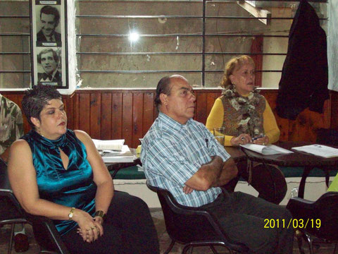 Ruth García, Javier Ocampo e Irma Ocampo