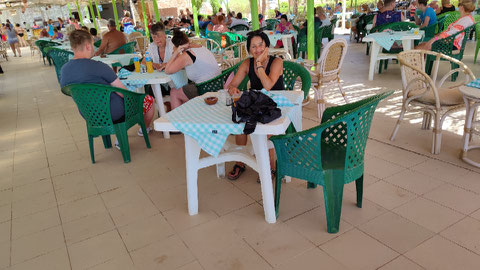 Letzter Lunch im Beach Restaurant 