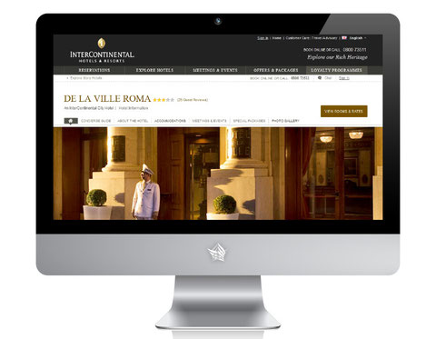 Intercontinental de la Ville Roma Website