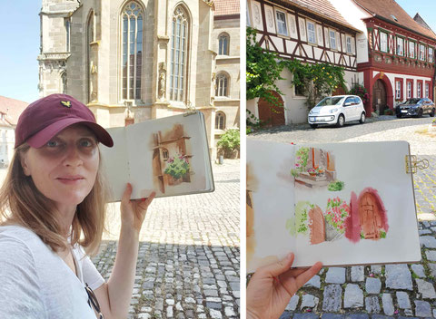 Skizzenbuch, Urban sketching, nature sketching, Reiseskizzenbuch, Landschaftsaquarell, Malkurs Berlin, Malen lernen Berlin, sketchonlocation, draußen malen, Aquarell malen lernen